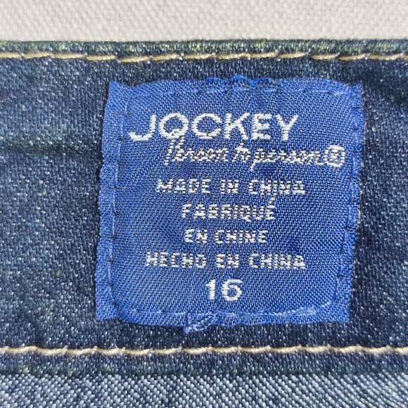 Jockey Person to person jeans women's size 16 ink blue boot cut - Picture 6 of 12